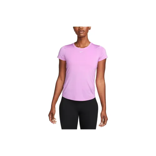 NIKE Dri Fit Rash Фуксия Женские Футболки