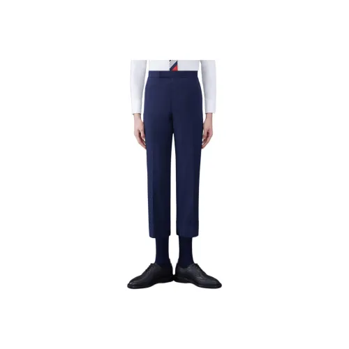 THOM BROWNE Темно-синие мужские повседневные брюки