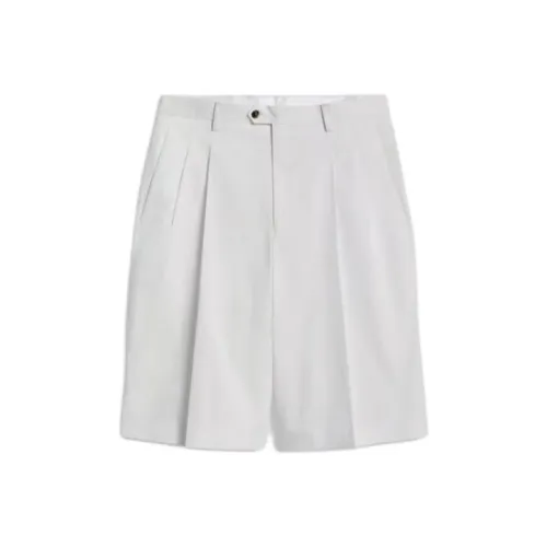 LARDINI Bermuda Comfort Corto из хлопка сатин эластичный повседневные шорты мужские белые