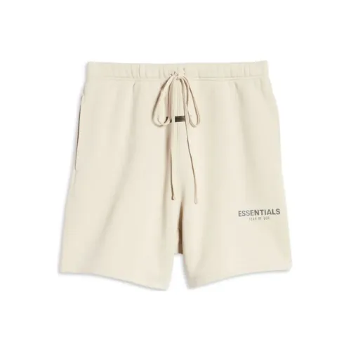 Fear of God Essentials SS21 Светло-бежевые унисекс спортивные шорты