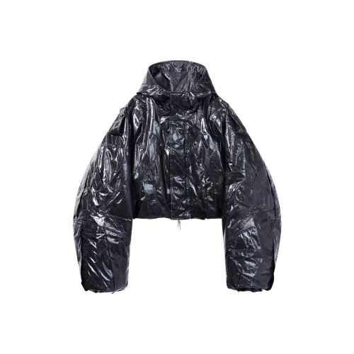 BLINDNOPLAN Хлопковый пуховик унисекс потертый серый