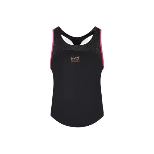 EMPORIO ARMANI EA7 Черные Женские Майки