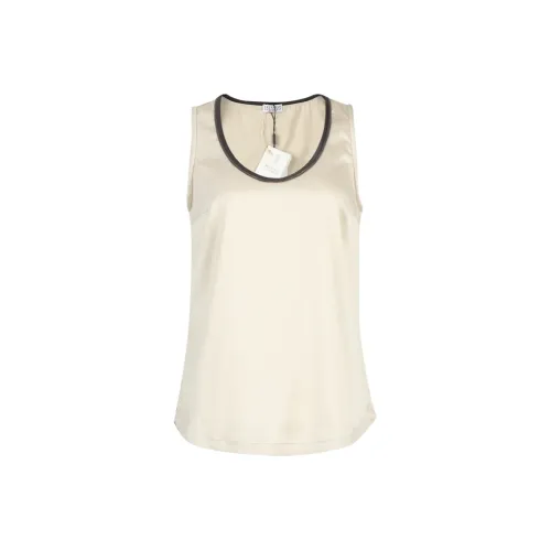 BRUNELLO CUCINELLI FW23 Майка Женская Экрю