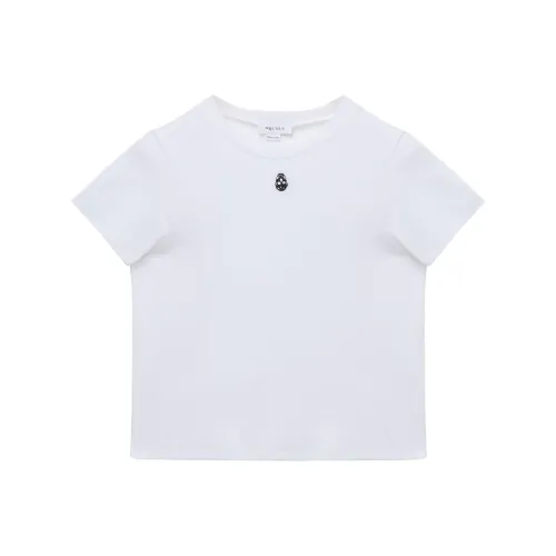 Alexander McQueen Черепа Обычный T Рубашка Женская Белая