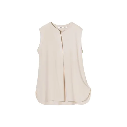 UNIQLO Майка Женская Светлый Бежевый