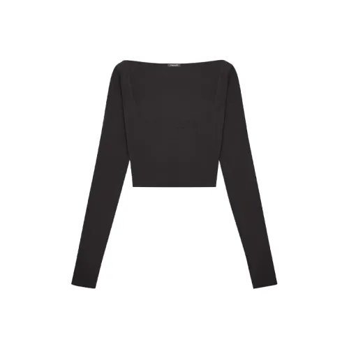 VERSACE Черные Женские Короткие Топы