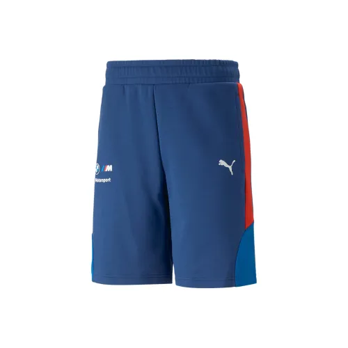 PUMA x BMW MMS Коллаборация Motorsport Sweat Shorts Мужские Повседневные шорты Синий