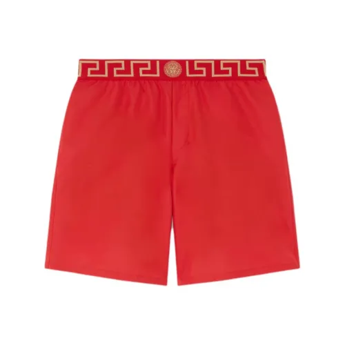 VERSACE Red Мужские Пляжные Шорты