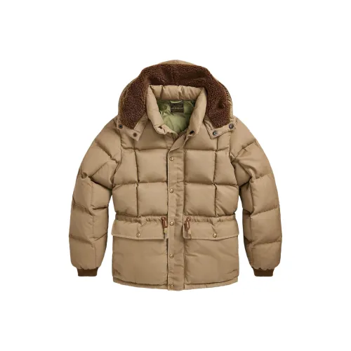 Double RL Хлопковый пуховик Мужской Хаки