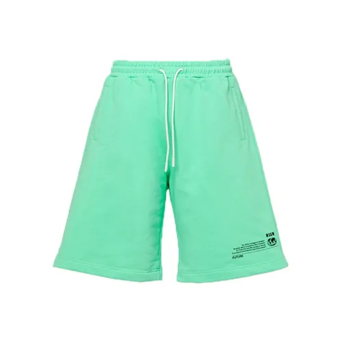 MSGM Зеленые Мужские Спортивные Шорты