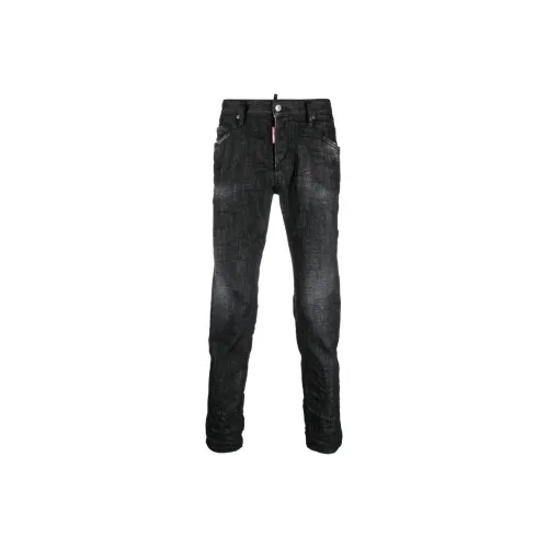 DSQUARED 2 Мужские черные джинсы