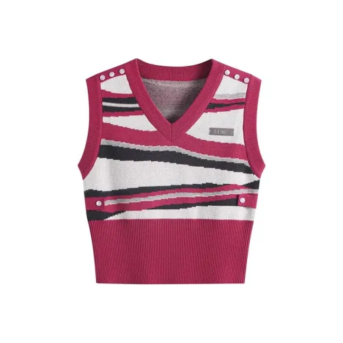 ANDN Розово-красные Женские Майки