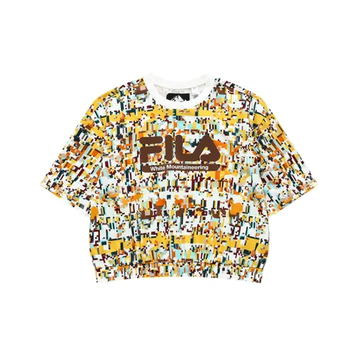 FILA FUSION FILA FUSION x WM White Mountain Collaboration Апельсиновые Женские Короткие топы