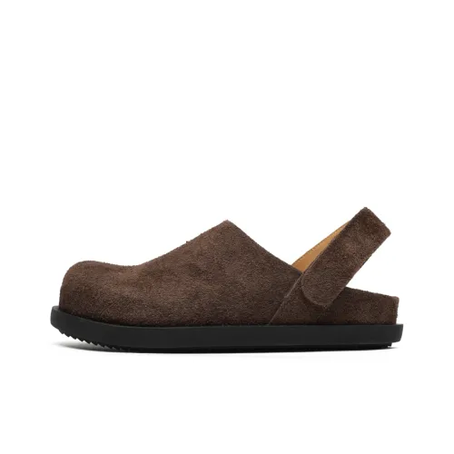 Angelmi Износостойкие домашние тапочки для мужчин коричневые