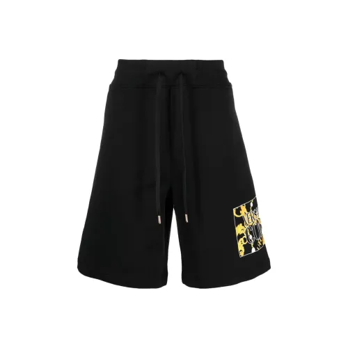 VERSACE JEANS COUTURE Черные Мужские Повседневные Шорты