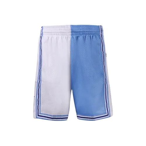 Mitchell Ness Blue with White Lettering Men's Casual Shorts Mitchell Ness Синий с Белым Lettering Мужские Повседневные Шорты