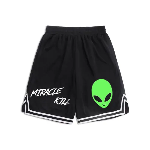 MIRACLE KILL Свободный крой Шорты Унисекс Черный
