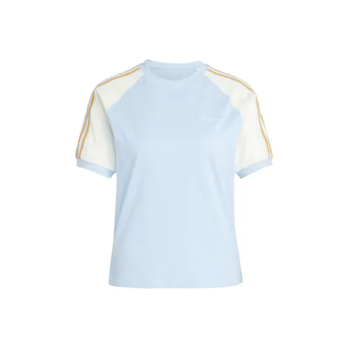 Adidas Originals 80s Рглан-т-рубашка Женская Розовая Синяя