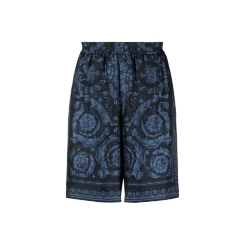 VERSACE FW23 Повседневные шорты Мужские Морской синий