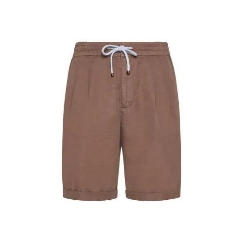 BRUNELLO CUCINELLI Коричневые Мужские Повседневные Шорты