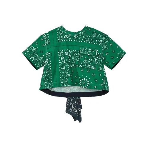 sacai Зеленый Женские Короткие Топы