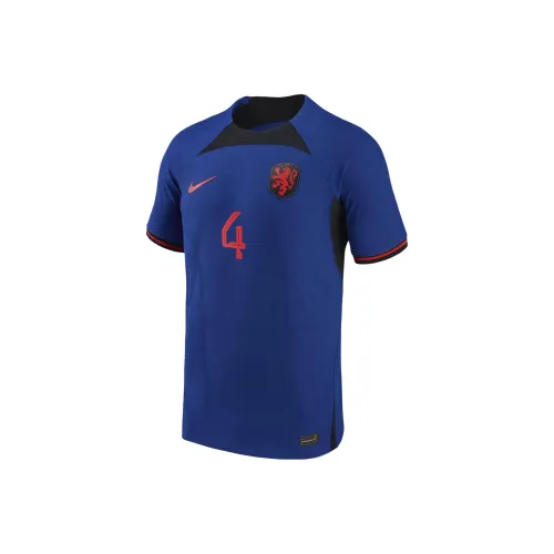 Nike Dri Fit Футбол Джерси Мужской Синий