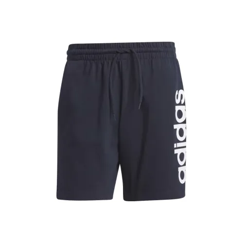 Adidas AEROREADY Essentials Single Jersey Linear Logo Shorts Casual Shorts Men's Ink Blue