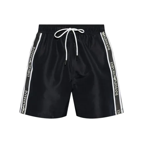 EMPORIO ARMANI Пляжные шорты Мужские Синие