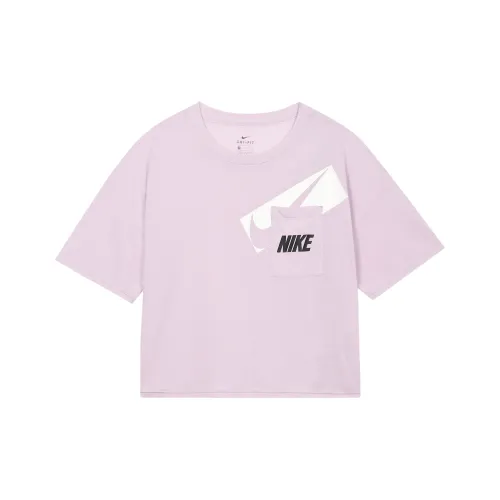 NIKE Розовые Женские Короткие Топы