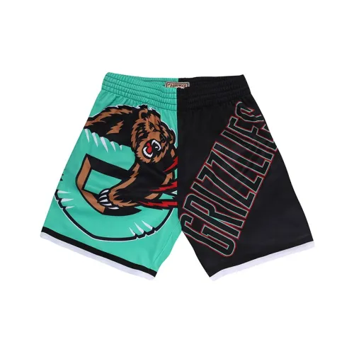 Mitchell Ness Черно-зеленые Шорты для баскетбола для мужчин