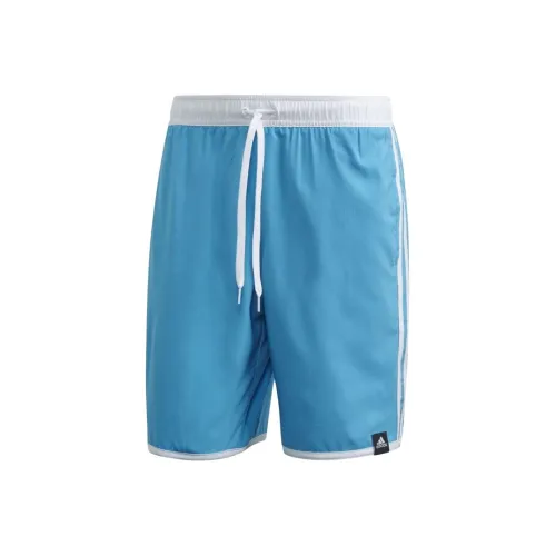 Adidas Плавательные шорты Мужские Светло-голубые Белые