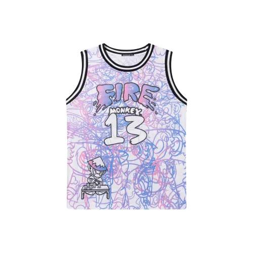 FireMonkey Баскетбольная Джерси Унисекс Белая