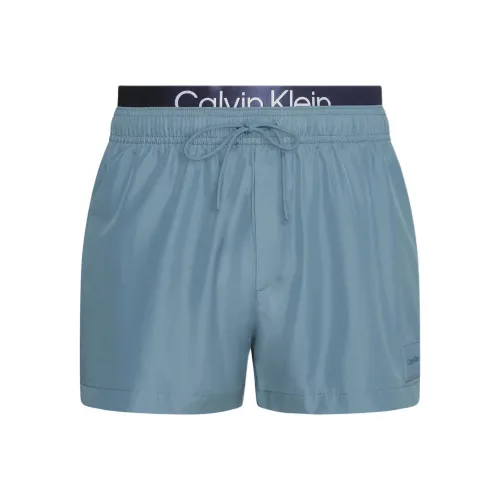 Calvin Klein Небесно-голубые мужские плавательные шорты