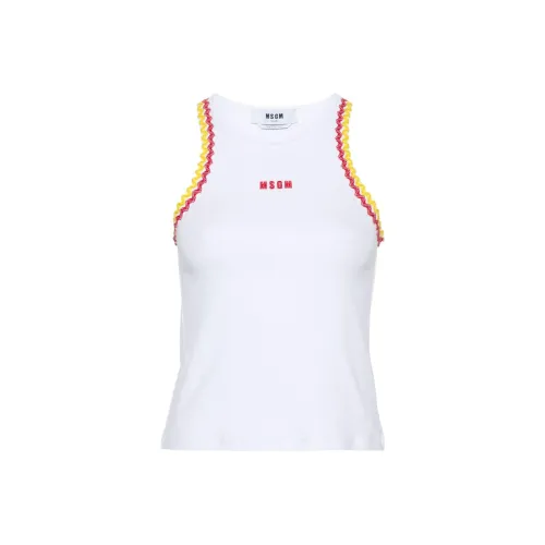 MSGM Белые Женские Майки