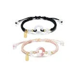 Мир Замковая Браслет [Черный + Розовый]