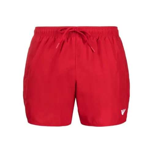 EMPORIO ARMANI Пляжные шорты Мужские Красные