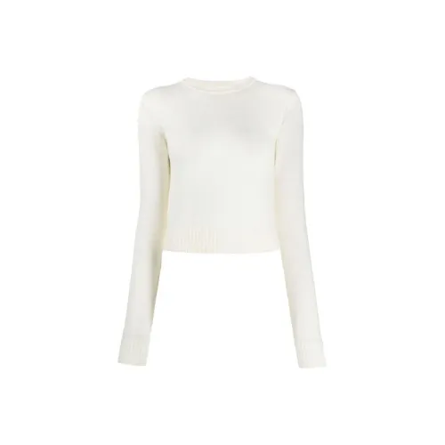 JIL SANDER FW21 Slim Fit Свитер Женский Белый