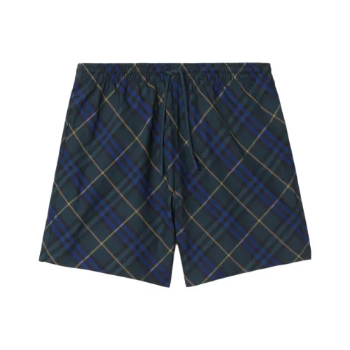 Burberry FW24 Пляжные шорты Мужские Синие
