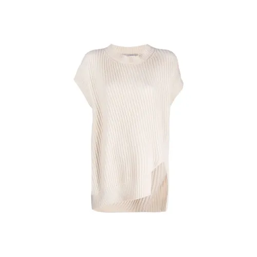 Stella McCartney FW21 Свободный крой Свитер Женский Бежевый