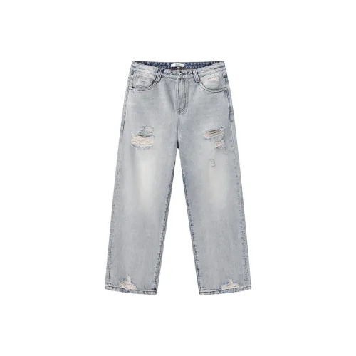 ZUO Светло-синие мужские джинсы