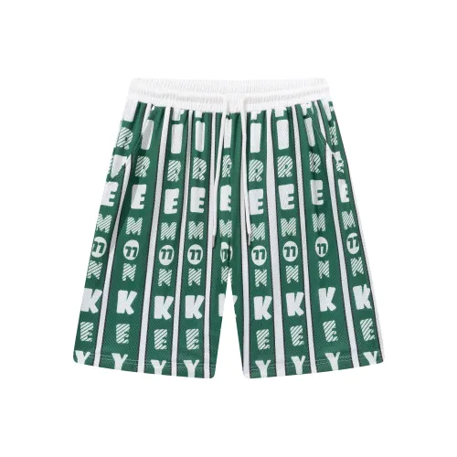 FireMonkey Бело-зеленые Унисекс Баскетбольные шорты