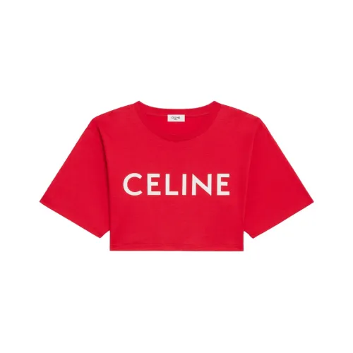 CELINE SS21 CROP TOP Женский Красный