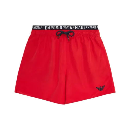 Emporio Armani SS24 Пляжные шорты Мужские Красные