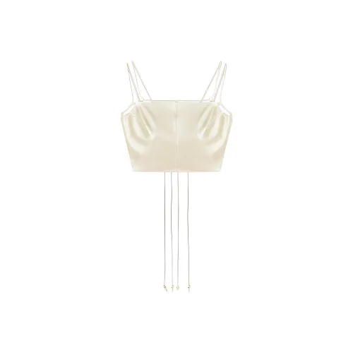 NANUSHKA FW23 LOGA Майка Женская Лунный Свет Серебристый