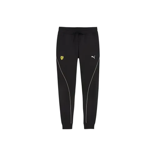 PUMA Scuderia Ferrari Мужской Motorsport Race Sweat pants Гоночные брюки Мужской Черный