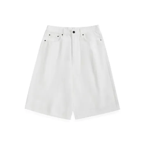 SANSHILIUJIE Джинсовые шорты Мужские Белые