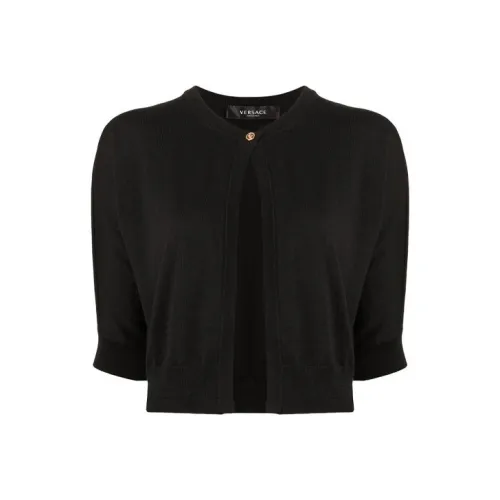 VERSACE Черные Женские Короткие Топы