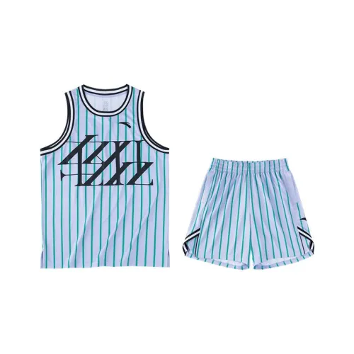 ANTA Basketball Collection Баскетбольный костюм мужской цвет светлый нефритовый фиолетовый