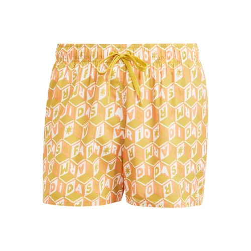 Adidas FARM Rio 3 Stripes Clx Плавание Шорты Плавки Мужской Желтый