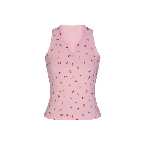 SKIMS Valentine's Day Collection Майка Женская Вишневый цветок С принтом Вишневый цветок